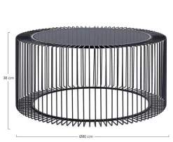 New Bizzotto TAVOLINO IN METALLO D80 - KIERAN