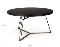 Hot Bizzotto TAVOLINO IN METALLO D70 - ZAIRA