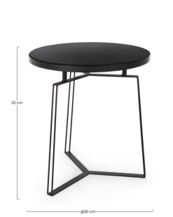 Bizzotto TAVOLINO IN METALLO NERO D50 - ZAIRA