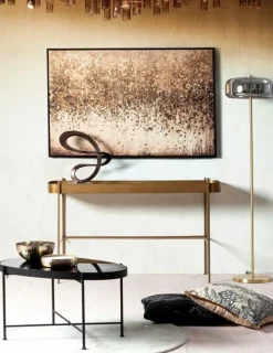 Online Bizzotto TAVOLINO IN METALLO NERO - RASHIDA