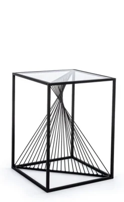 Clearance Bizzotto TAVOLINO IN METALLO 40X40 - ESPIRAL
