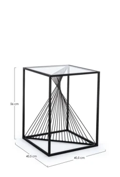 Clearance Bizzotto TAVOLINO IN METALLO 40X40 - ESPIRAL