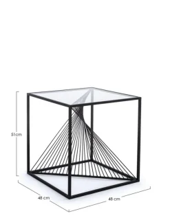 Sale Bizzotto TAVOLINO IN METALLO 48X48 - ESPIRAL