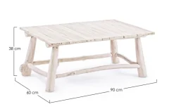 New Bizzotto TAVOLINO IN TEAK 90X60 - SAHEL