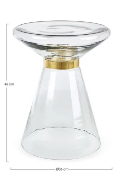 New Bizzotto TAVOLINO IN VETRO CLEAR D36 - AZMIN