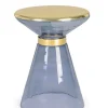 Bizzotto TAVOLINO IN VETRO GRIGIO D36 - MERIEL