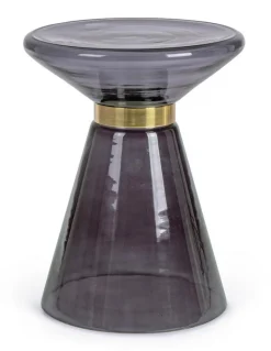 New Bizzotto TAVOLINO IN VETRO GRIGIO FUM - AZMIN