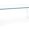 Clearance Bizzotto TAVOLINO IN VETRO 120X60 - IRIDE