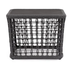 Outlet Bizzotto TAVOLINO KOLLAR 60X60 ANTRACITE