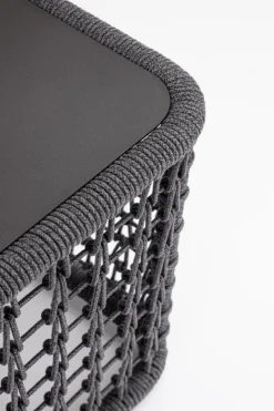 Outlet Bizzotto TAVOLINO KOLLAR 60X60 ANTRACITE