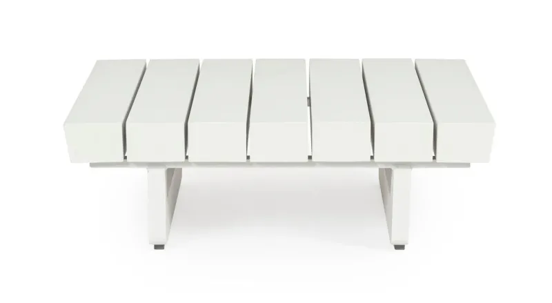 Outlet Bizzotto TAVOLINO MODULARE IN ALLUMINIO BIANCO WG20 - INFINITY