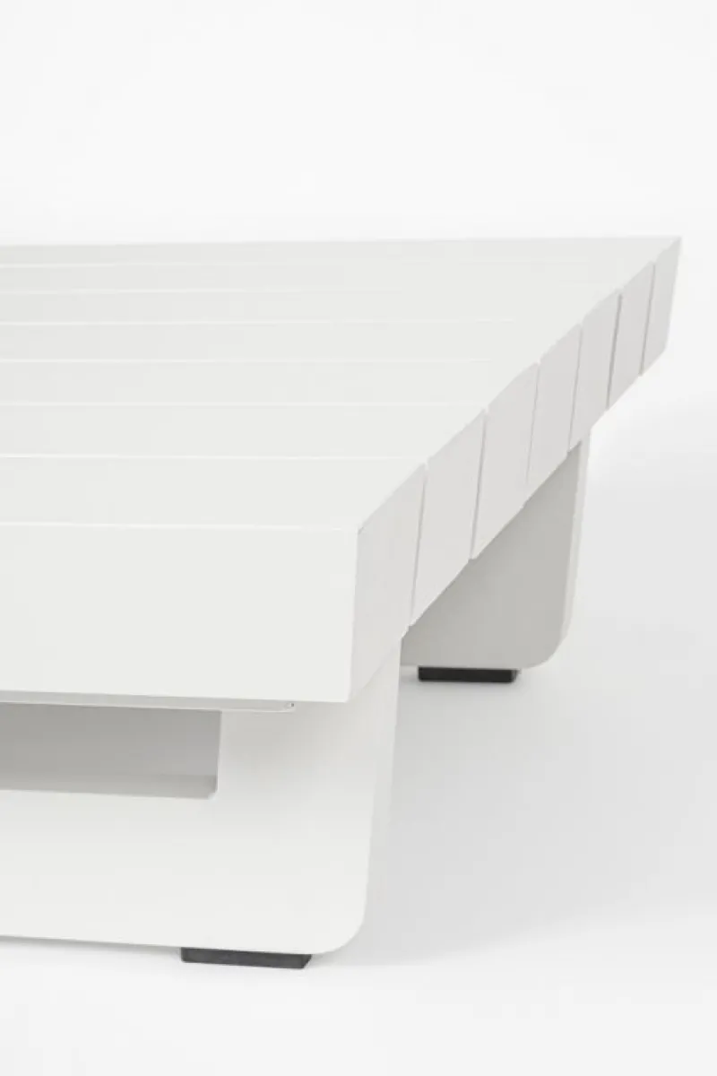 Outlet Bizzotto TAVOLINO MODULARE IN ALLUMINIO BIANCO WG20 - INFINITY