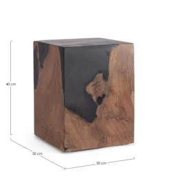 Discount Bizzotto TAVOLINO NERO 30X30 - MELTY