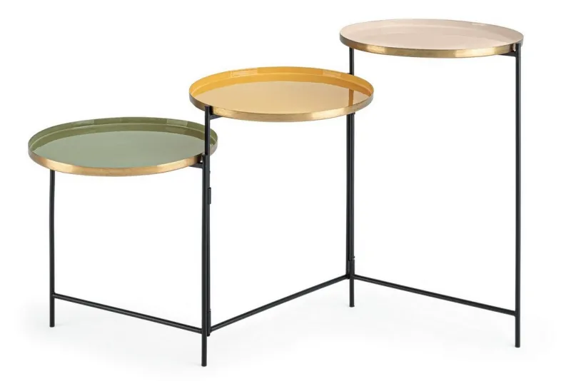 New Bizzotto TAVOLINO PIEGHEVOLE IN ACCIAIO - AMRITA