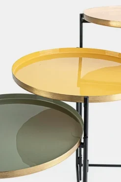 New Bizzotto TAVOLINO PIEGHEVOLE IN ACCIAIO - AMRITA