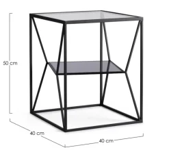 Discount Bizzotto TAVOLINO 40X40 - HYDRA
