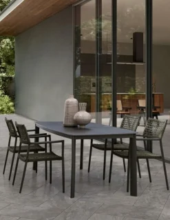 Clearance Bizzotto TAVOLO ALCORA 180X90 ANTRACITE