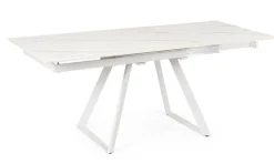 New Bizzotto TAVOLO ALL. REETA 120/180X90 BIANCO/BIAN