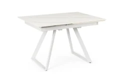 New Bizzotto TAVOLO ALL. REETA 120/180X90 BIANCO/BIAN