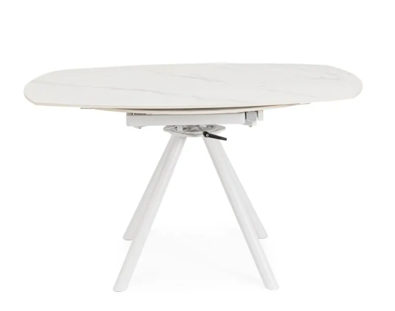Discount Bizzotto TAVOLO ALL.RAUNI D87/135 BIANCO/BIANCO