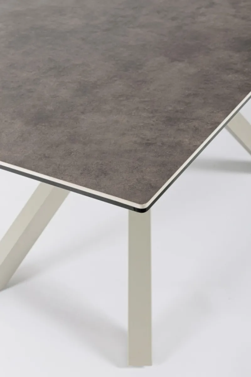 Discount Bizzotto TAVOLO CON PIANO IN CERAMICA TORTORA - SEAN