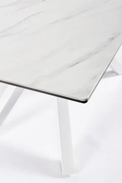 Sale Bizzotto TAVOLO CON PIANO IN CERAMICA BIANCO - SEAN