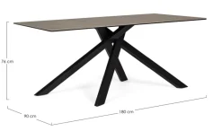 Best Bizzotto TAVOLO CON PIANO IN CERAMICA - MESSIER