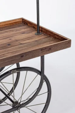 Bizzotto TAVOLO ESPOSITORE IN LEGNO CON RUOTE