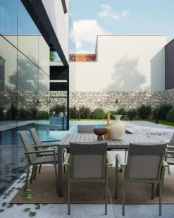 Online Bizzotto TAVOLO IN ALLUMINIO ANTRACITE CX23 - KIPLIN