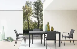 Clearance Bizzotto TAVOLO IN ALLUMINIO ANTRACITE JX55 - MASON