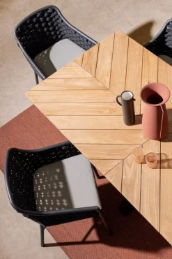 Outlet Bizzotto TAVOLO IN ALLUMINIO CARBON RT02 - PALMDALE