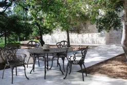 Sale Bizzotto TAVOLO IN ALLUMINIO D110 ANTRACITE - VICTORIA