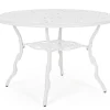 Outlet Bizzotto TAVOLO IN ALLUMINIO D110 BIANCO - VICTORIA