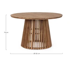 Hot Bizzotto TAVOLO IN ALLUMINIO D120 FSC - RODANO