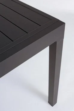 Clearance Bizzotto TAVOLO IN ALLUMINIO 135/270X90 ANTRACITE YK13 - PELAGIUS