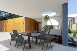 Hot Bizzotto TAVOLO IN ALLUMINIO 83/166X80 ANTRACITE YK13 - PELAGIUS