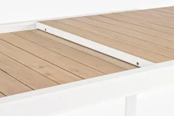 Best Bizzotto TAVOLO IN ALLUMINIO 220-340X100 BIANCO YK11 - BELMAR