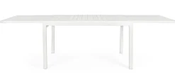 Bizzotto TAVOLO IN ALLUMINIO 135/270X90 BIANCO YK11 - PELAGIUS