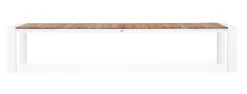 Outlet Bizzotto TAVOLO IN ALLUMINIO 253/319/384X110 BIANCO GK50 - CAMERON