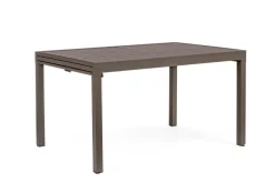 Clearance Bizzotto TAVOLO IN ALLUMINIO 135-270X90 COFFEE YK14 - PELAGIUS