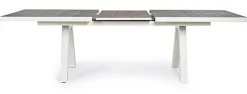 Clearance Bizzotto TAVOLO IN ALLUMINIO 205/265X103 LUNAR - KRION