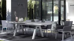 Clearance Bizzotto TAVOLO IN ALLUMINIO 205/265X103 LUNAR - KRION