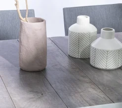 Clearance Bizzotto TAVOLO IN ALLUMINIO 205/265X103 LUNAR - KRION