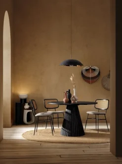 Hot Bizzotto TAVOLO IN LEGNO NERO D120 - ORISSA