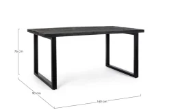 Outlet Bizzotto TAVOLO IN LEGNO 160X90 - HASTINGS