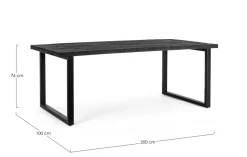 Sale Bizzotto TAVOLO IN LEGNO 200X100 - HASTINGS