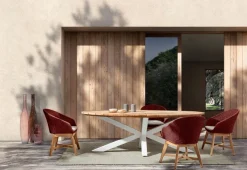 New Bizzotto TAVOLO IN TEAK BIANCO RT01 - PALMDALE