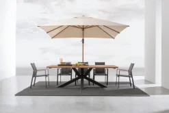 New Bizzotto TAVOLO IN TEAK RICICLATO NERO PM02 - RAMSEY