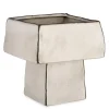 Outlet Bizzotto VASO NIKOS QUADRATO ALTO BIANCO H24,5