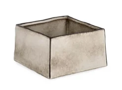 Best Bizzotto VASO NIKOS QUADRATO BASSO BIANCO H11